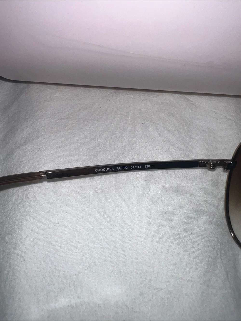 Jimmy Choo Brown Gradient Sunglasses with Pink Case